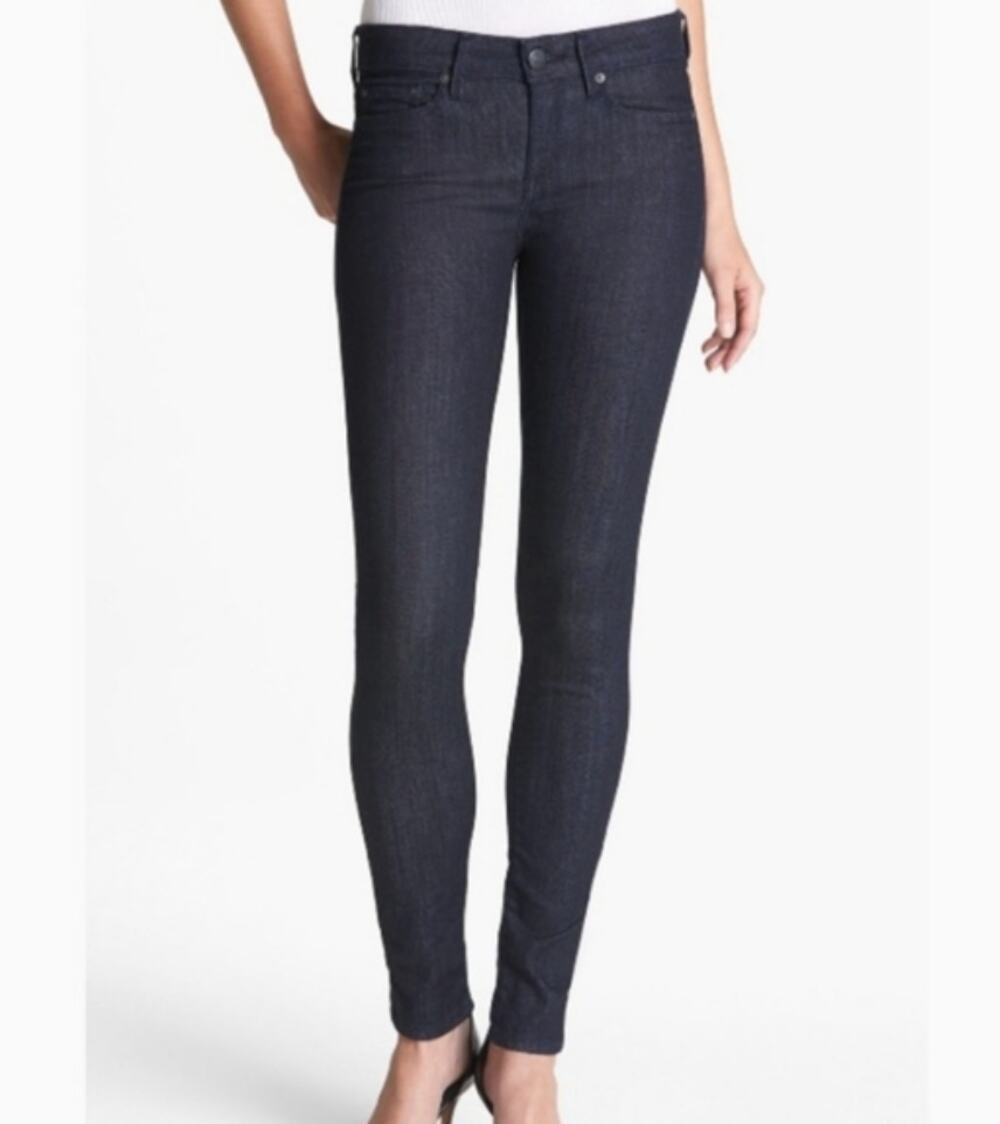 VINCE Blue Resin Rinse High Rise Cotton Blend Riley Jegging Legging Size 27